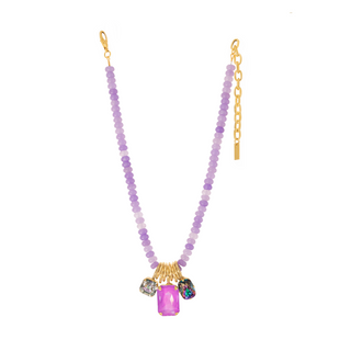 McKinney Necklace in Purple Mix