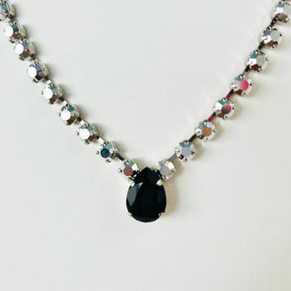 Miller Necklace in Silver / Jet "One of a Kind"