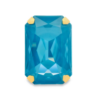 Mini Soleil Ring in Teal Ignite