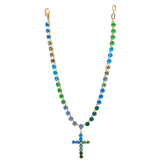 Mini Donatella Necklace in Blue / Green