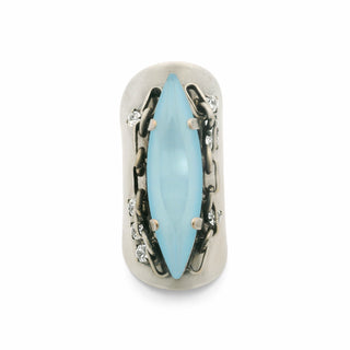 Navi Ring in Antique Silver / Fairy Dust