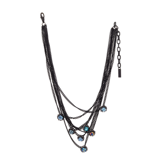 Neck Mess Necklace in Smutt Denim