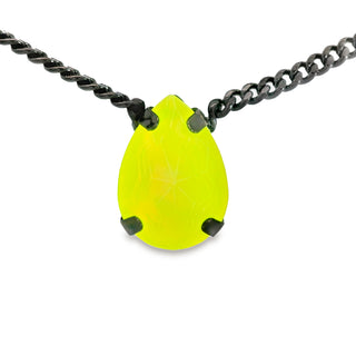 Lumi Necklace in Gunmetal Neon