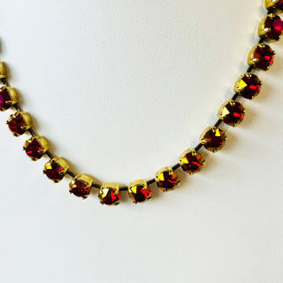 Oakland Necklace in Scarlett Brandy "One of a Kind"