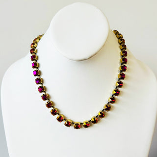 Oakland Necklace in Scarlett Brandy "One of a Kind"