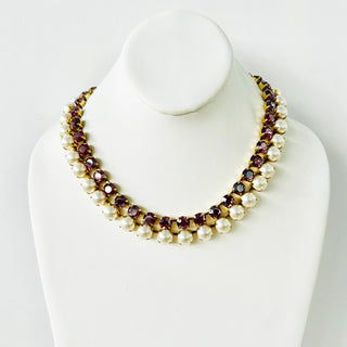 Raelyn Necklace in Rose Lustre D