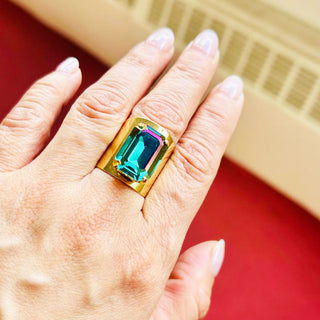 Roddy Ring in Indicolite Lemon