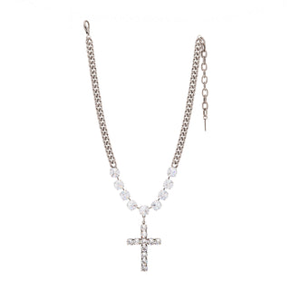 Sofitella Necklace in Antique Silver / Clear