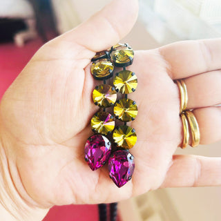 Split Necklace in Dark Jonquil Starlight