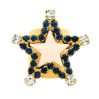 Super Star Ring In Enamel Beige