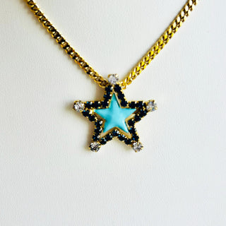 Sweet Star Necklace in Blue