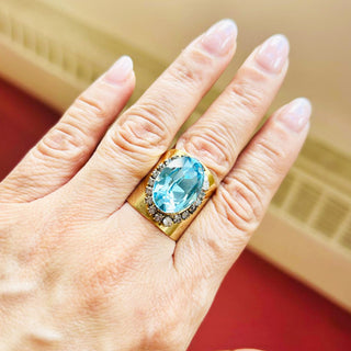 Sydney Ring in Aquamarine