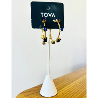 Talia Earrings in Blue