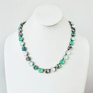 Trentley Necklace in Antique Silver / Mint Mix "One of a Kind"