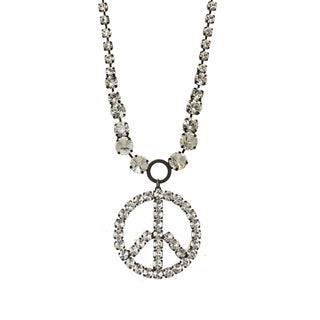 Peace POP Necklace in Smutt / Clear