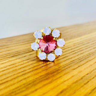 Twiggy Plus Ring in Pink