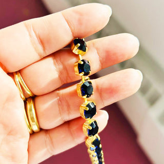 Vanessa Necklace in Dark Indigo