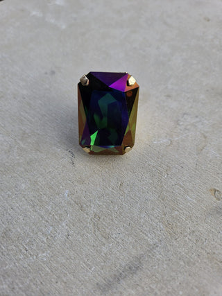 Soleil Ring in Magestic Green Brandy