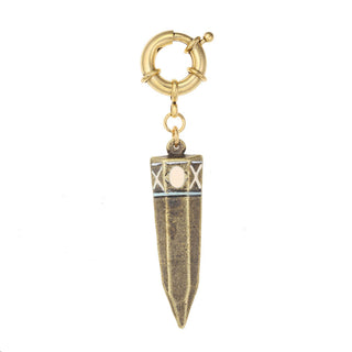 Ox Brass Dagger Pendant