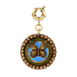 Evergreen Butterfly Clip it Charm