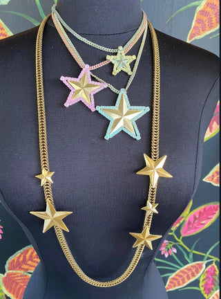 Oklahoma City Stars Necklace - Gold