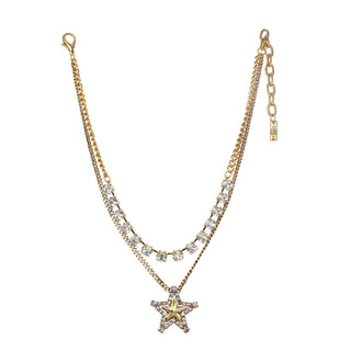 Layered Star In Gold Necklace