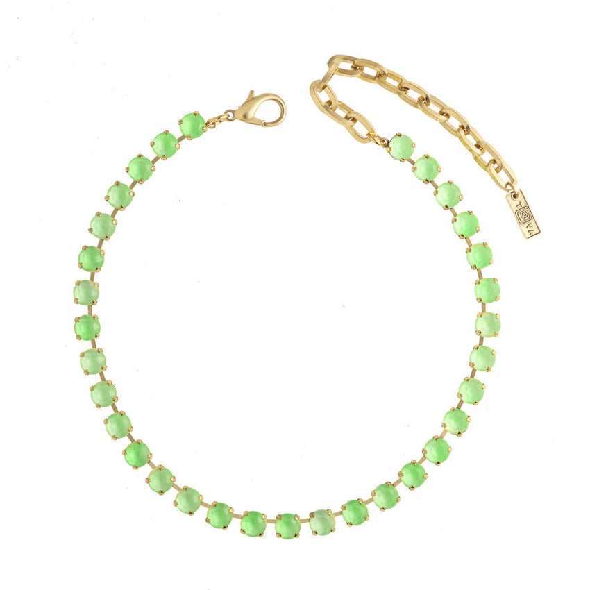 IN STOCK Mini Oakland Necklace in Electric Green - Tova main image 0