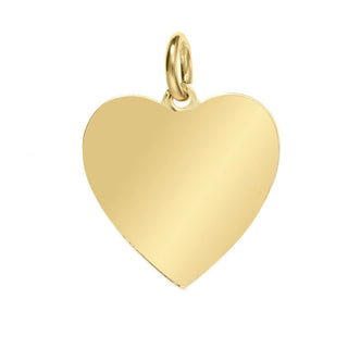 Antique Gold heart Slide it Charm