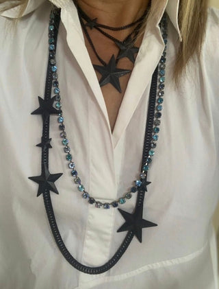 Oklahoma City Stars Necklace - Black
